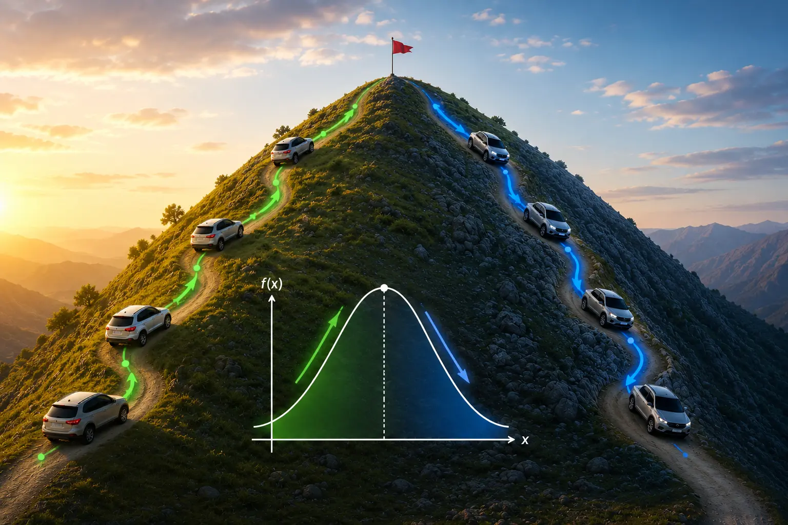 Hill Climbing and the Direction of Steepest Descent